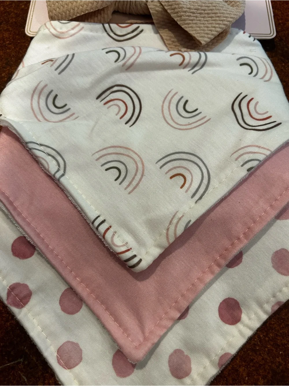 Kids Bow Headband & Bibb 3 PCS Set